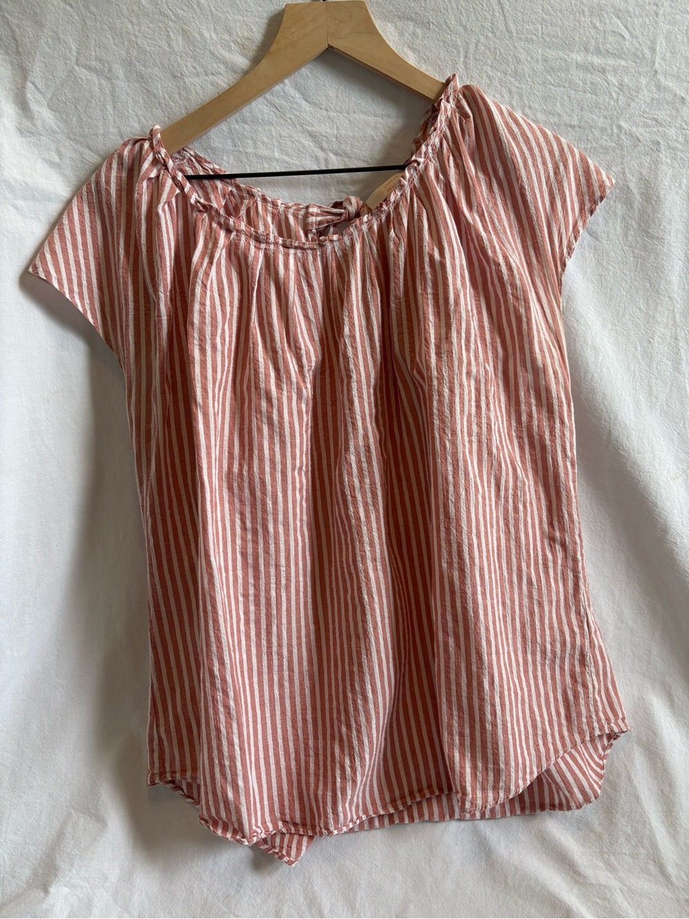 Lauren Conrad Striped Linen Top Women’s - Picture 5 of 9